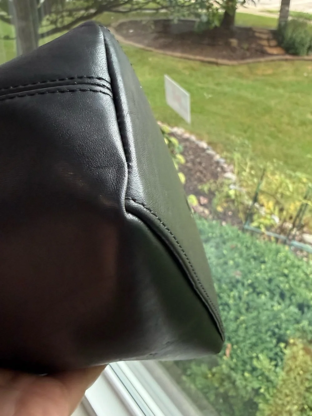 Vintage Coach Black Leather Classic Pouch Wristlet Top Handle Mini Purse